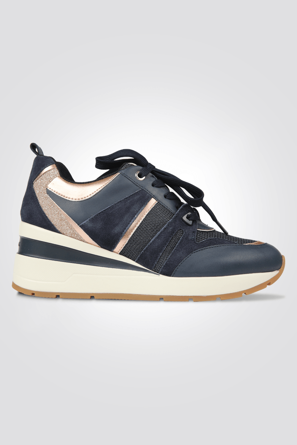 GEOX - סניקרס מוגבהת לנשים ZOSMA בצבע כחול - MASHBIR//365