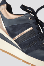 GEOX - סניקרס מוגבהת לנשים ZOSMA בצבע כחול - MASHBIR//365