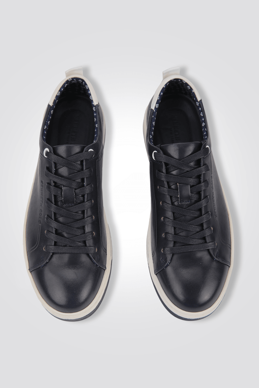 KENNETH COLE - סניקרס עור לגבר בצבע נייבי כהה - MASHBIR//365