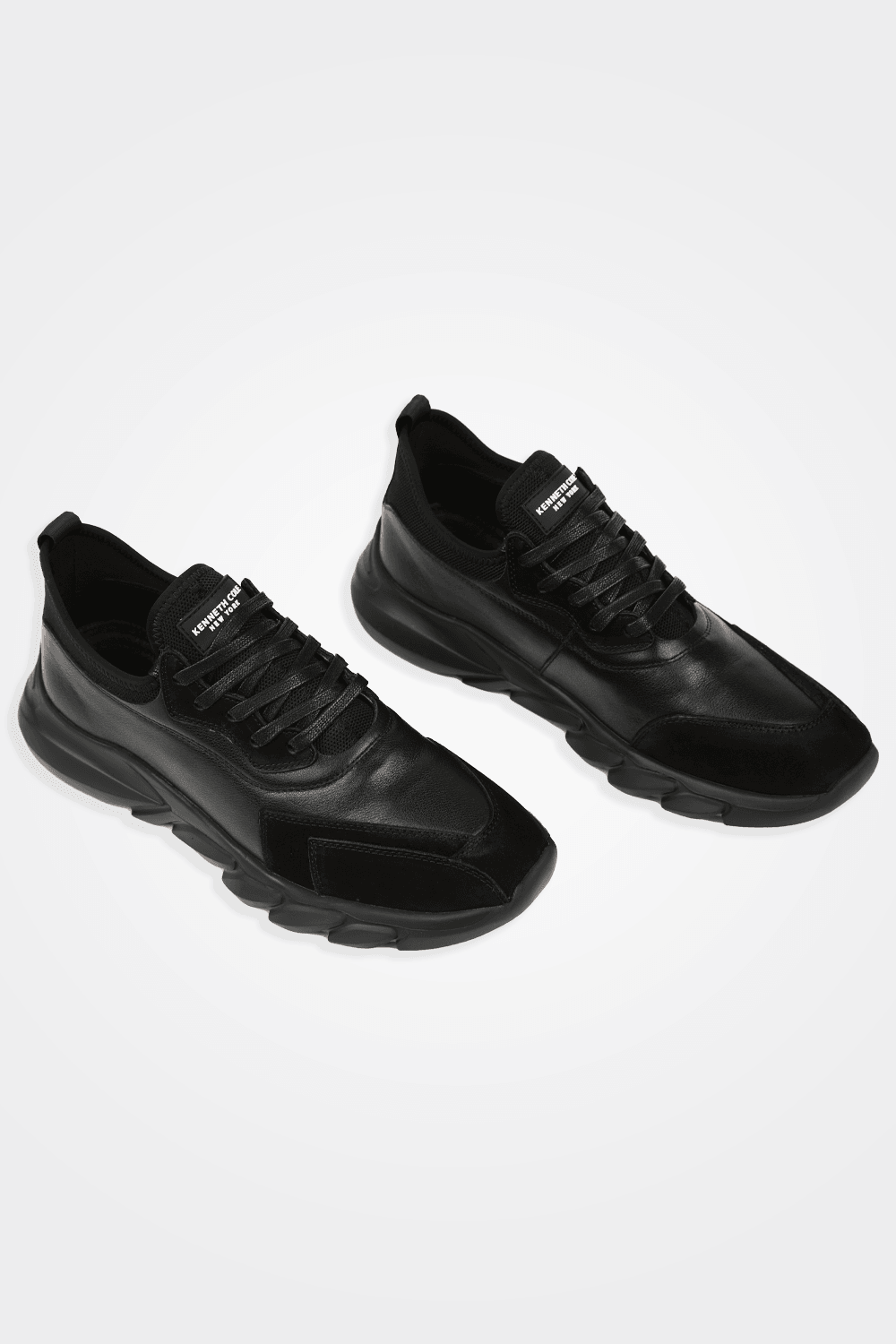 KENNETH COLE - סניקרס עור משולב שחור - MASHBIR//365