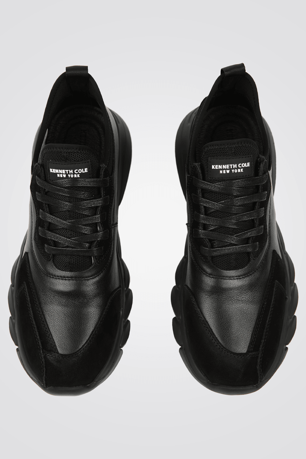 KENNETH COLE - סניקרס עור משולב שחור - MASHBIR//365
