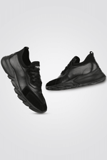 KENNETH COLE - סניקרס עור משולב שחור - MASHBIR//365