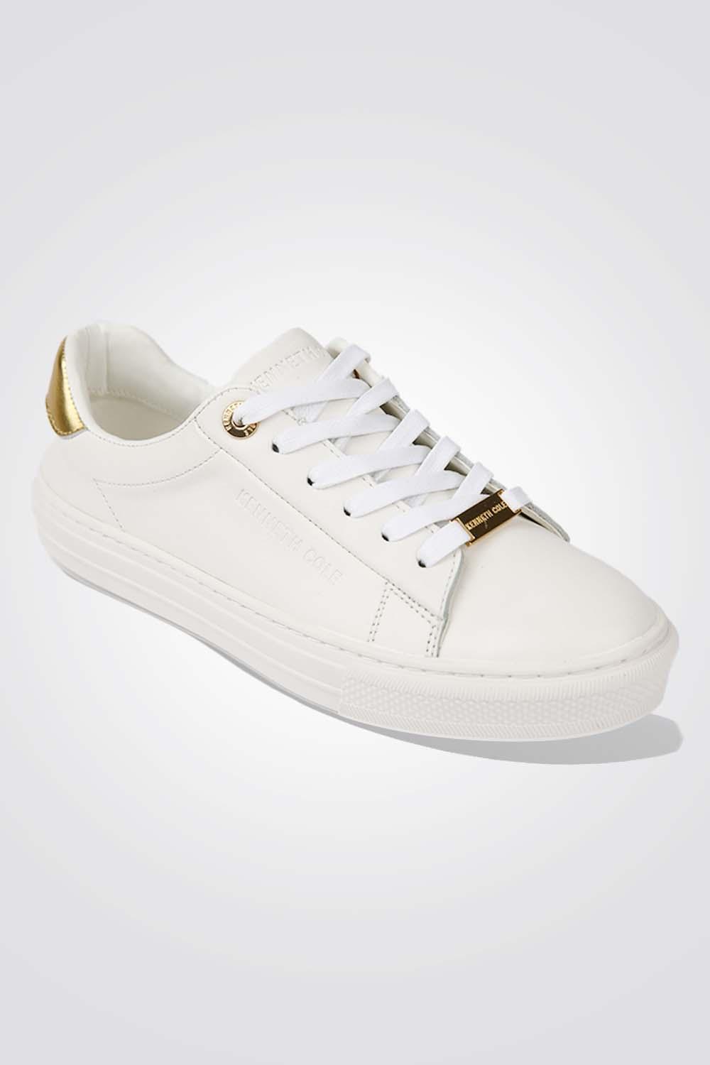KENNETH COLE - סניקרס עור WHITE GOLD - MASHBIR//365