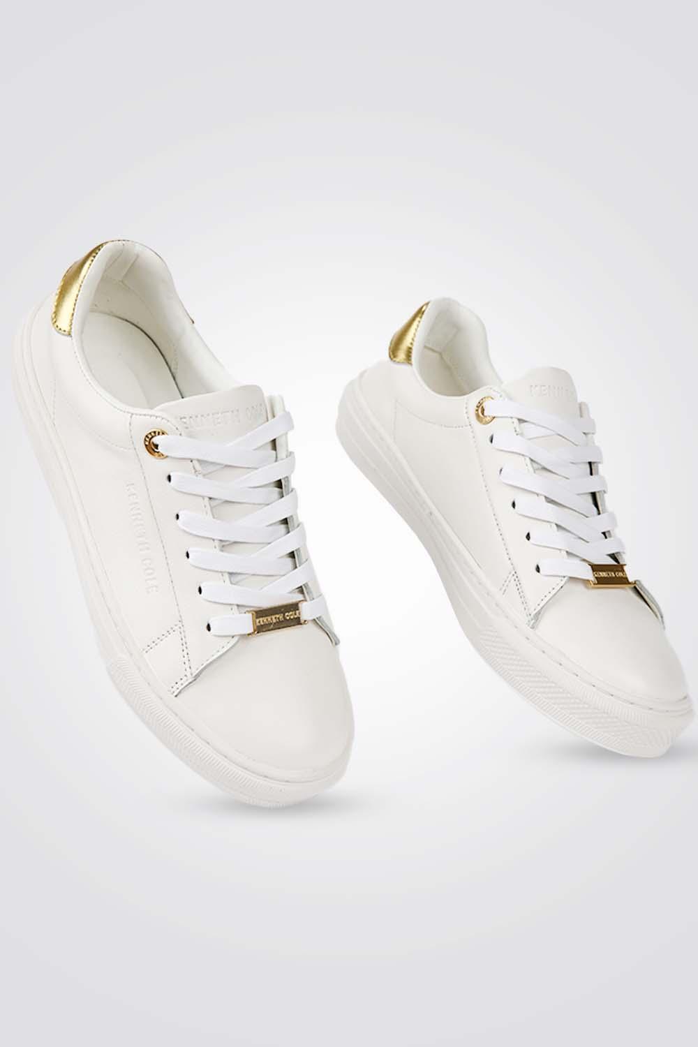 KENNETH COLE - סניקרס עור WHITE GOLD - MASHBIR//365