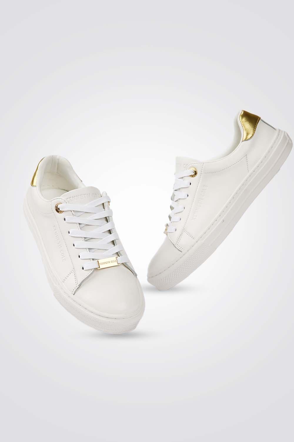 KENNETH COLE - סניקרס עור WHITE GOLD - MASHBIR//365
