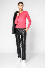 סריג קלאסי עם מפתח עגול לנשים | קנת קול