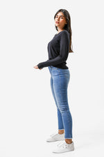 KENNETH COLE - סריג בייסיק בצבע נייבי - MASHBIR//365