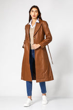 סריג קלאסי עם מפתח וי לנשים בצבע קאמל | קנת קול