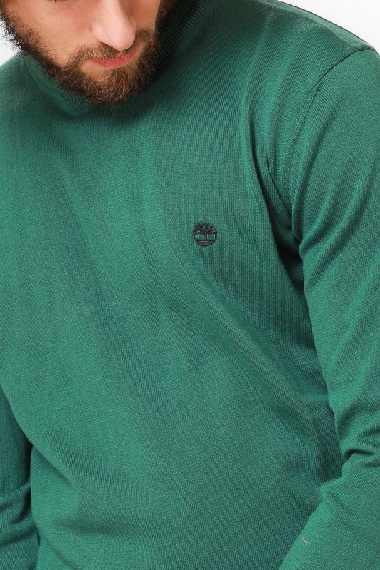 TIMBERLAND - סריג CREW NECK בצבע ירוק - MASHBIR//365