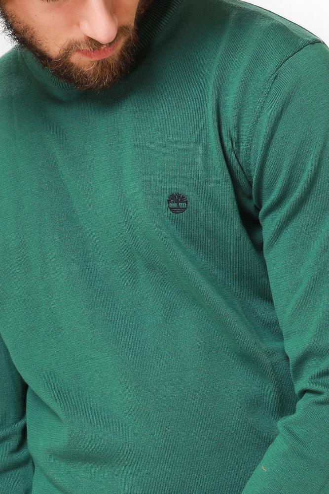 TIMBERLAND - סריג CREW NECK בצבע ירוק - MASHBIR//365