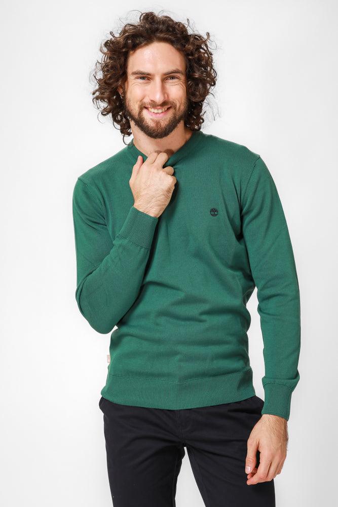 TIMBERLAND - סריג CREW NECK בצבע ירוק - MASHBIR//365