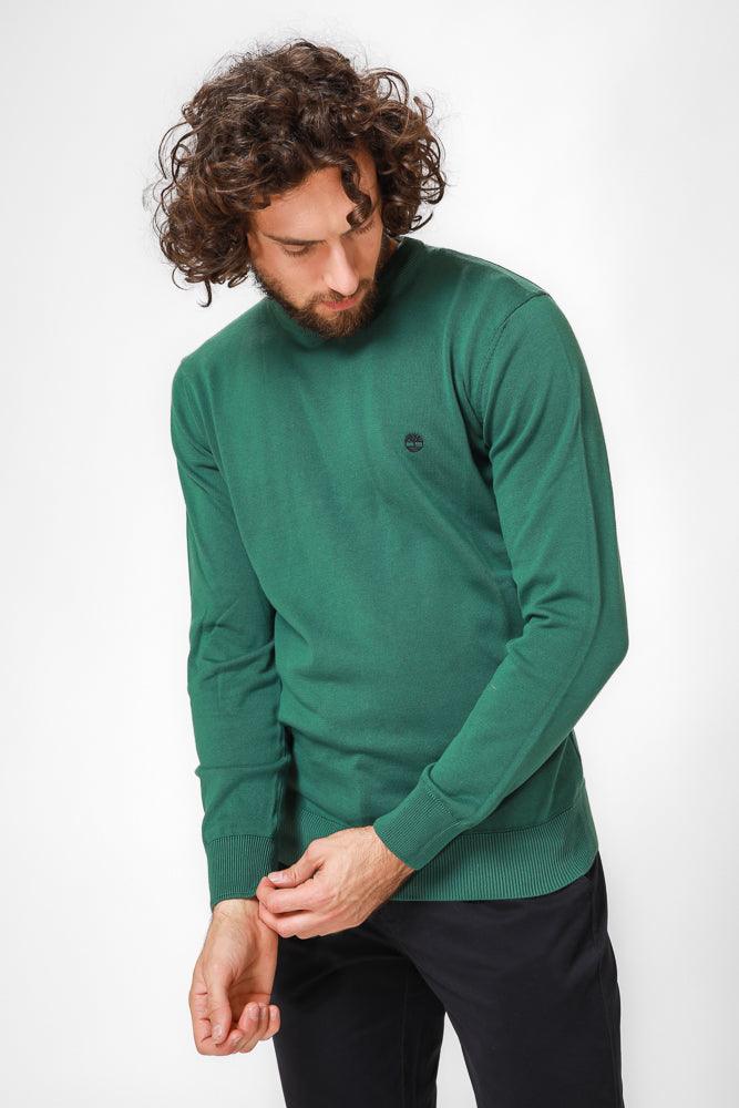 TIMBERLAND - סריג CREW NECK בצבע ירוק - MASHBIR//365