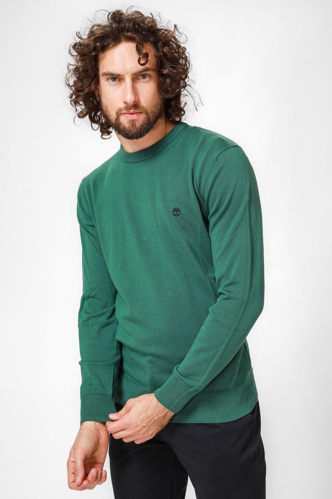 TIMBERLAND - סריג CREW NECK בצבע ירוק - MASHBIR//365