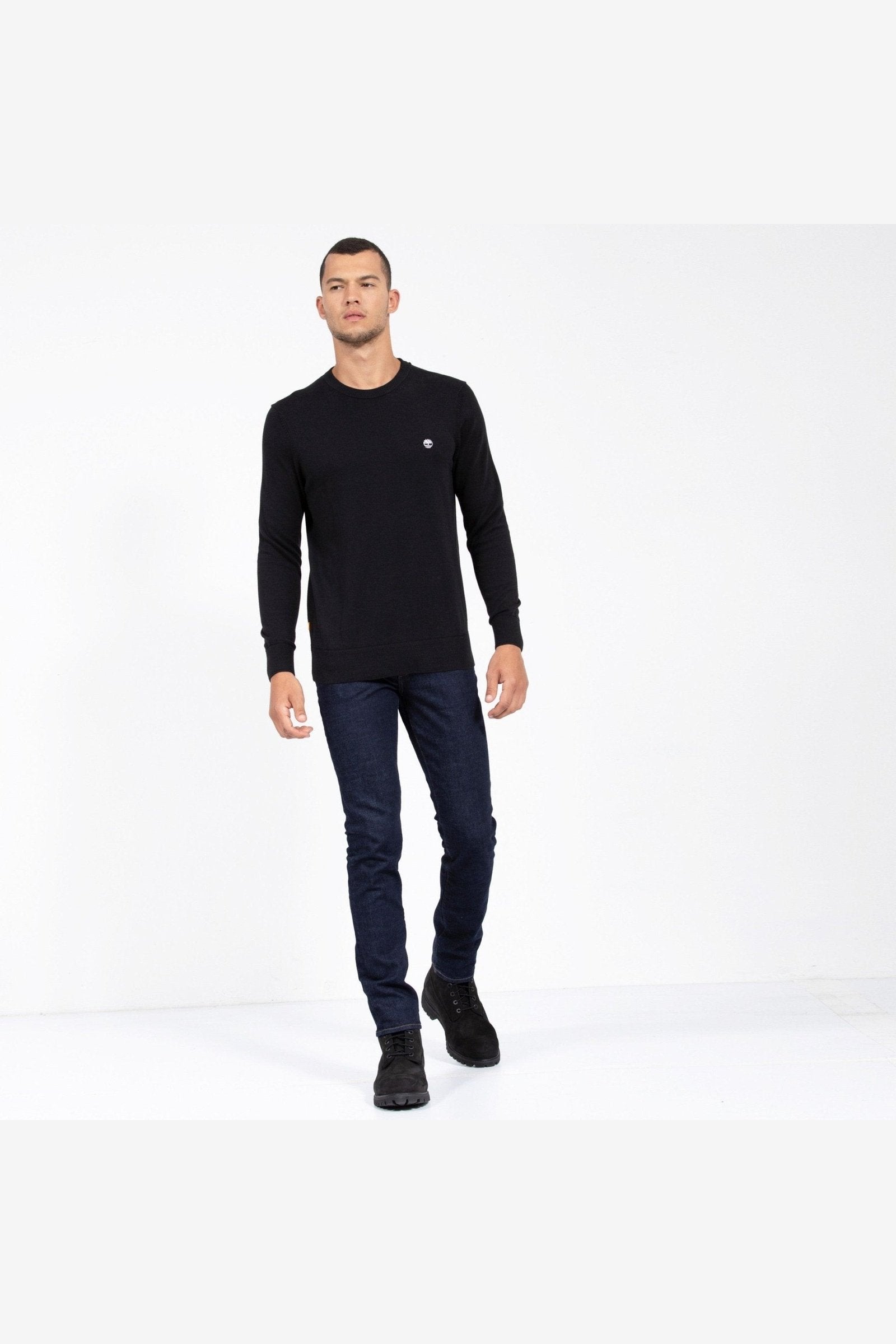 TIMBERLAND - סריג CREW NECK בצבע שחור - MASHBIR//365