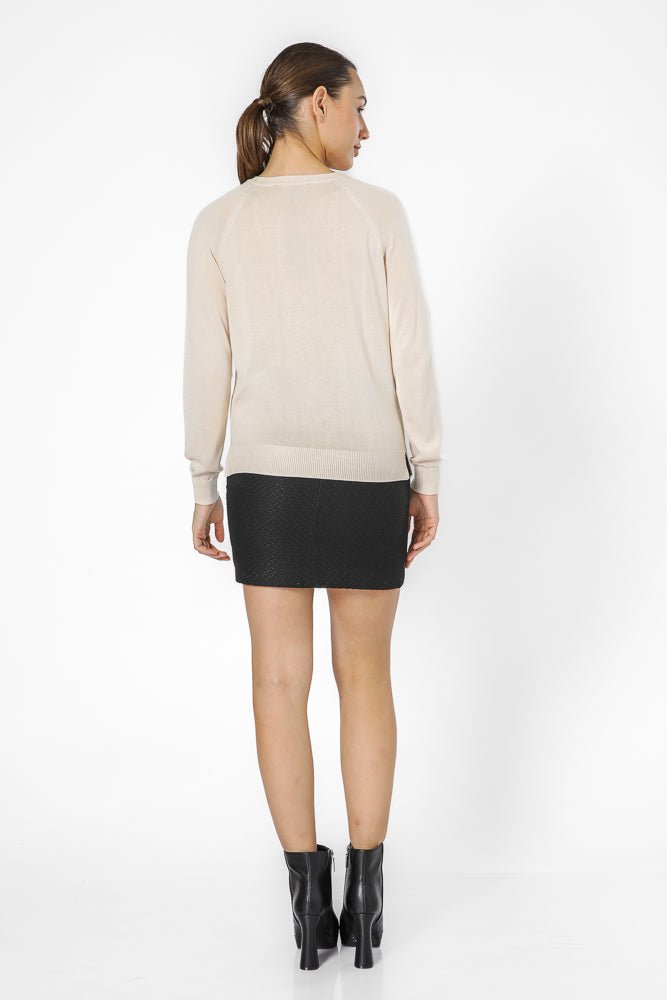  סריג דק בצבע קרם | קנת קול