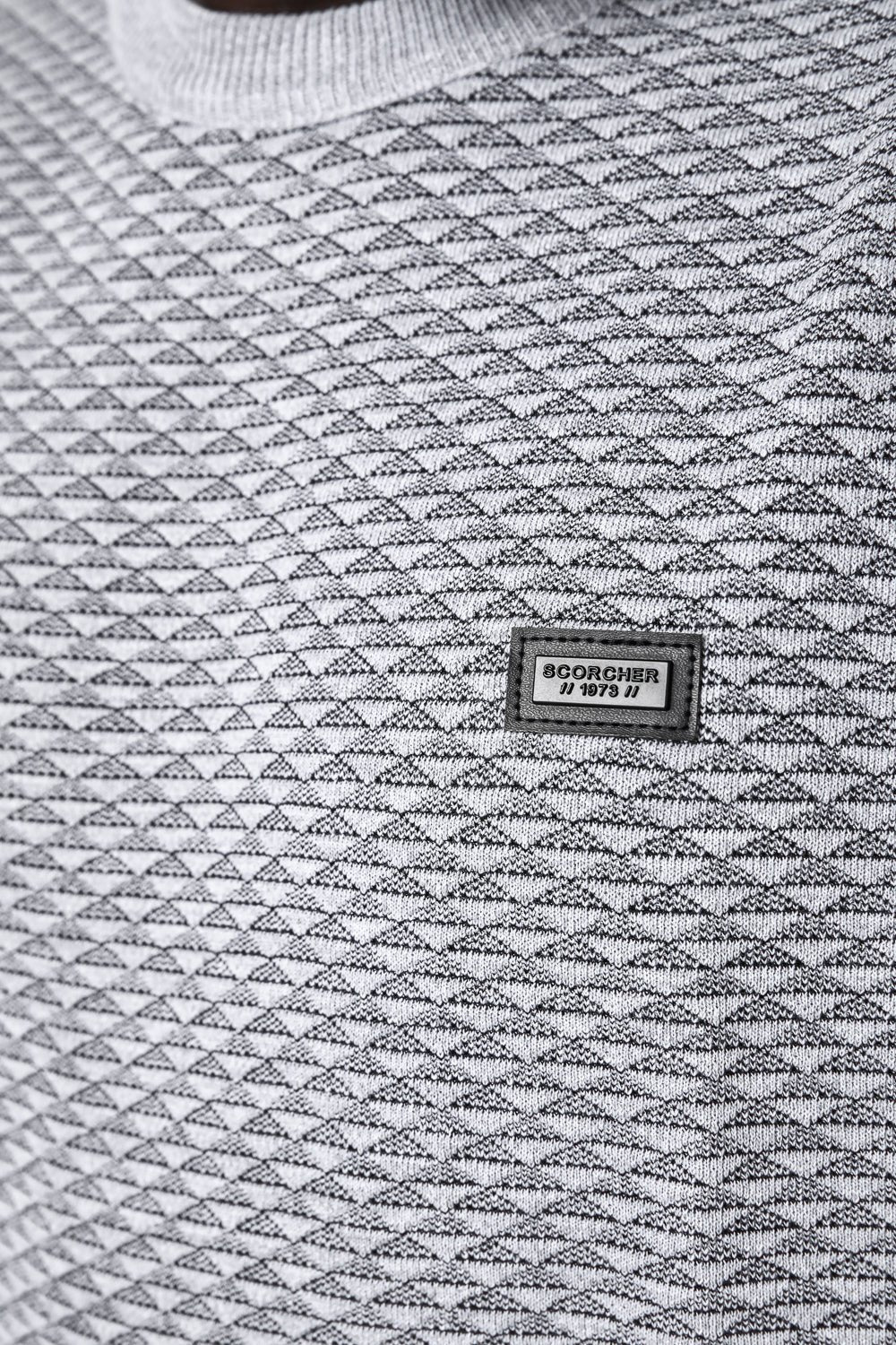 SCORCHER - סריג ג'קארד בצבע אפור - MASHBIR//365