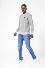 SCORCHER - סריג ג'קארד בצבע אפור - MASHBIR//365