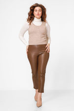 KENNETH COLE - סריג גופיה בצבע בז' - MASHBIR//365