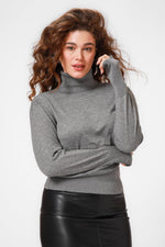 KENNETH COLE - סריג גולף בצבע אפור - MASHBIR//365