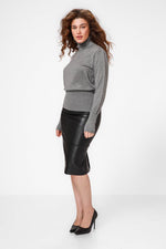 KENNETH COLE - סריג גולף בצבע אפור - MASHBIR//365