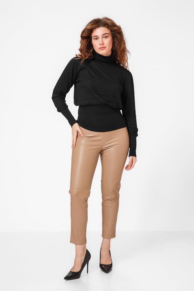 KENNETH COLE - סריג גולף בצבע שחור - MASHBIR//365