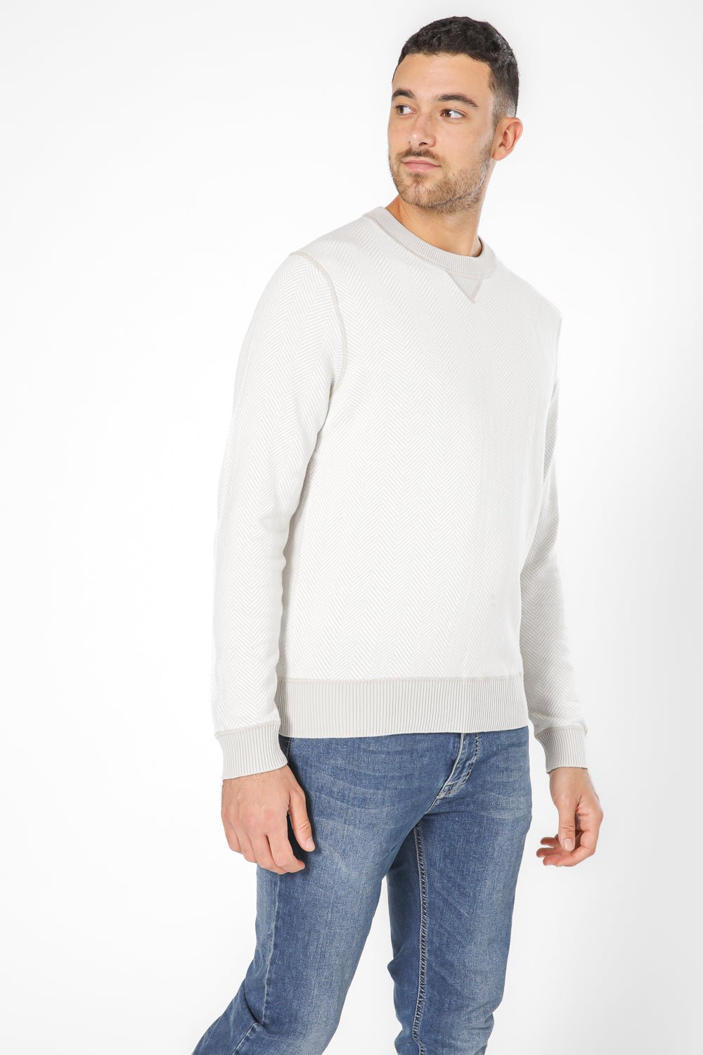 KENNETH COLE - סריג הרינגבון בצבע קרם - MASHBIR//365