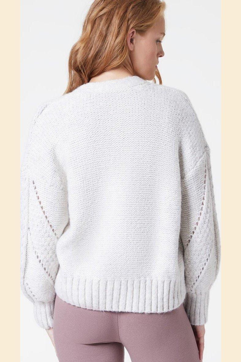 ETAM - סריג קרדיגן BABA אפור בהיר - MASHBIR//365