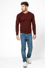 KENNETH COLE - סריג LAMBSWOOL בצבע בורדו - MASHBIR//365