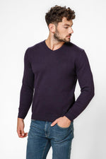 KENNETH COLE - סריג LAMBSWOOL בצבע סגול - MASHBIR//365