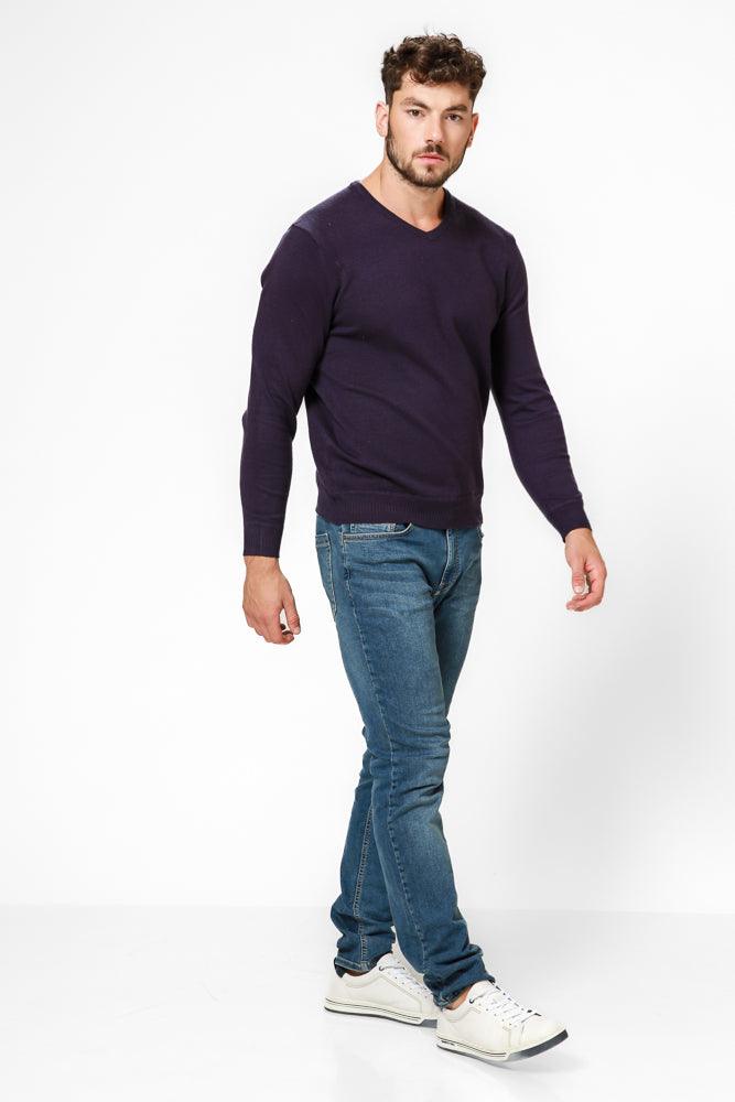 KENNETH COLE - סריג LAMBSWOOL בצבע סגול - MASHBIR//365