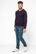 KENNETH COLE - סריג LAMBSWOOL בצבע סגול - MASHBIR//365