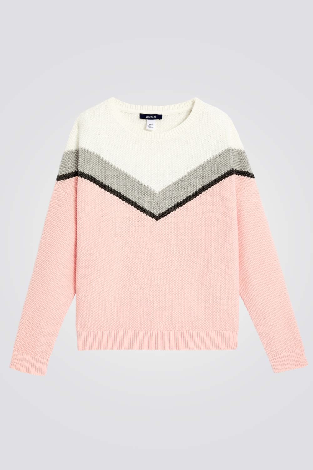 OKAIDI - סריג לבנות בצבע ורוד - MASHBIR//365