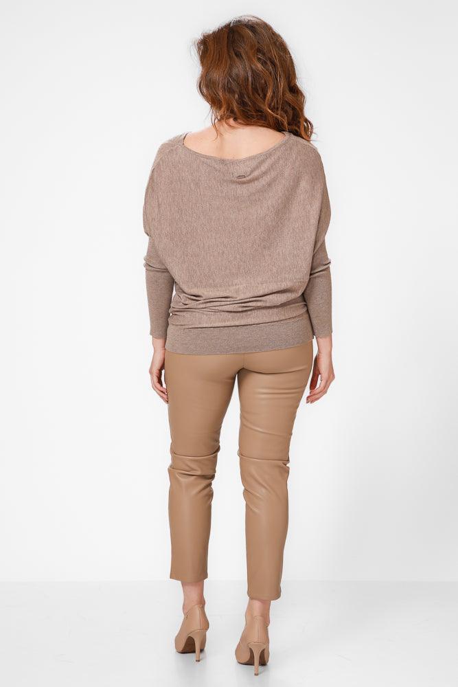 KENNETH COLE - סריג עטלף בצבע בז' - MASHBIR//365