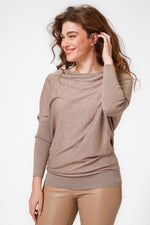 KENNETH COLE - סריג עטלף בצבע בז' - MASHBIR//365