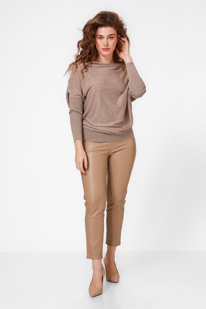 KENNETH COLE - סריג עטלף בצבע בז' - MASHBIR//365