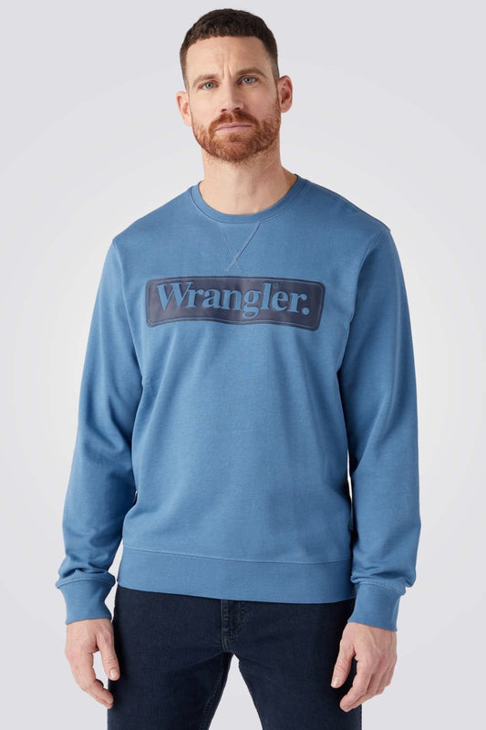 WRANGLER - סריג לגבר CAPTAINS SEASONAL CREW בצבע כחול - MASHBIR//365