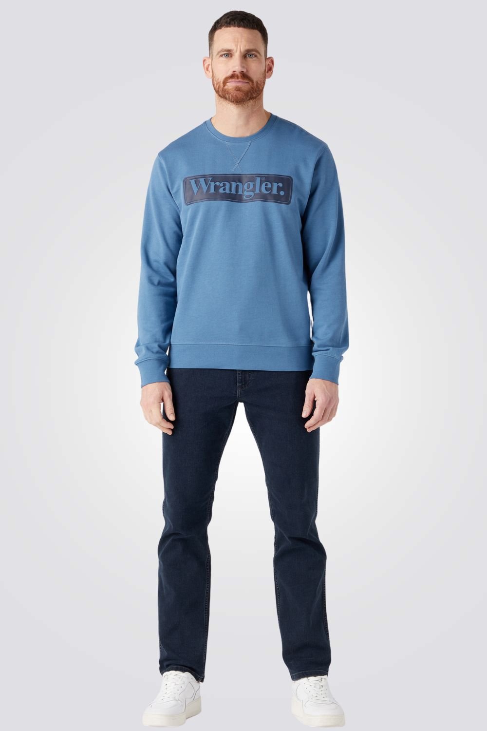 WRANGLER - סריג לגבר CAPTAINS SEASONAL CREW בצבע כחול - MASHBIR//365