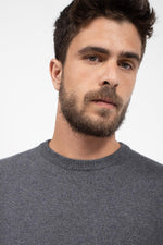 NAUTICA - סריג חלק אפור לוגו רקום - MASHBIR//365