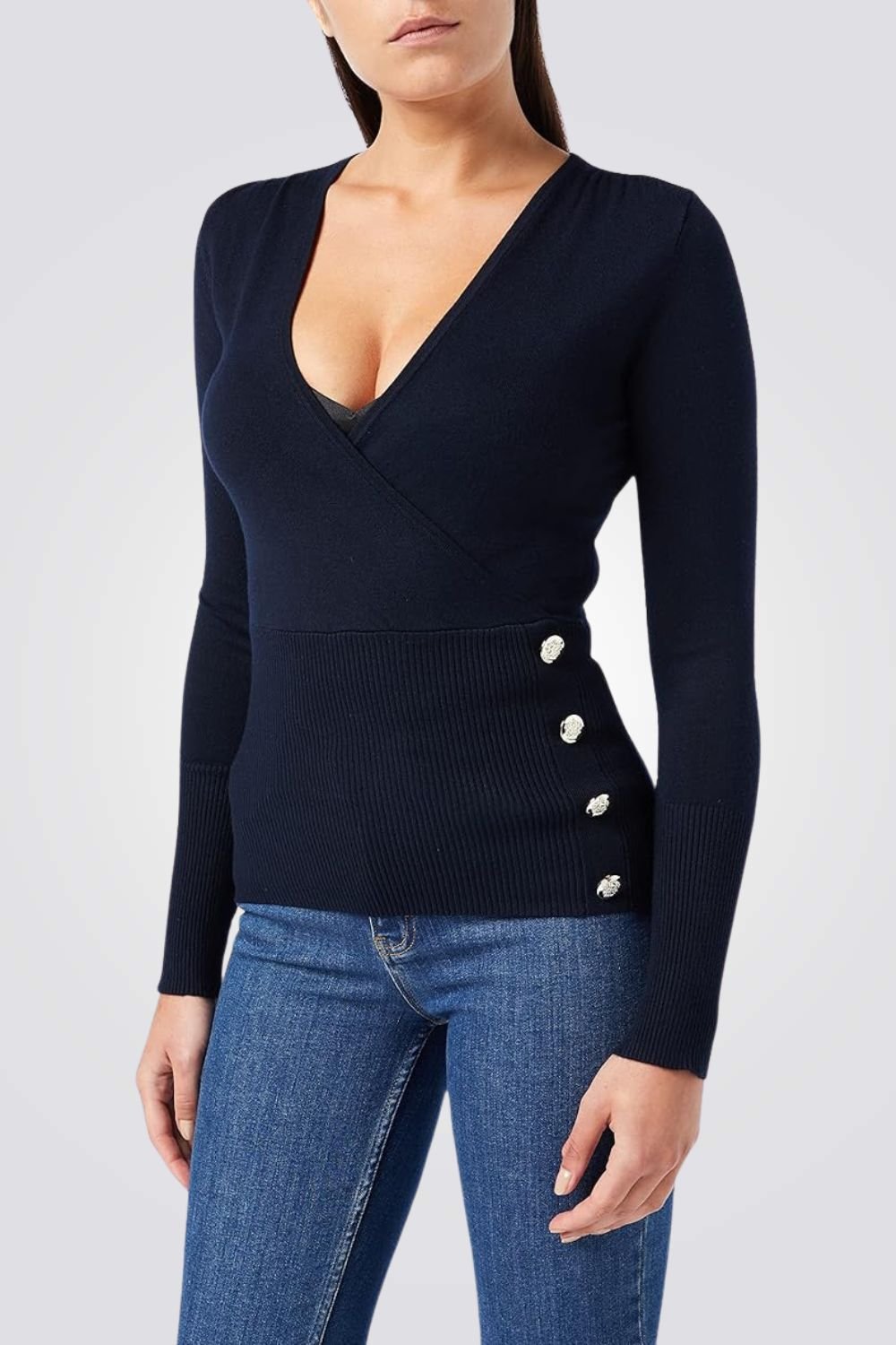 MORGAN - סריג לנשים בצבע שחור - MASHBIR//365