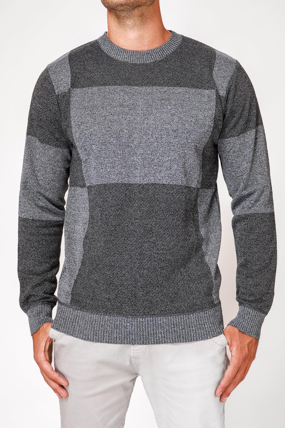 SCORCHER - סריג משבצות בצבע אפור - MASHBIR//365