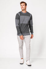 SCORCHER - סריג משבצות בצבע אפור - MASHBIR//365