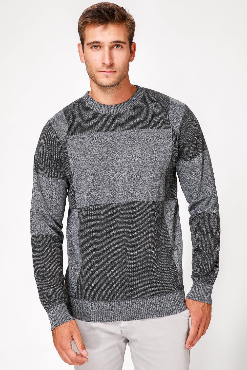 SCORCHER - סריג משבצות בצבע אפור - MASHBIR//365