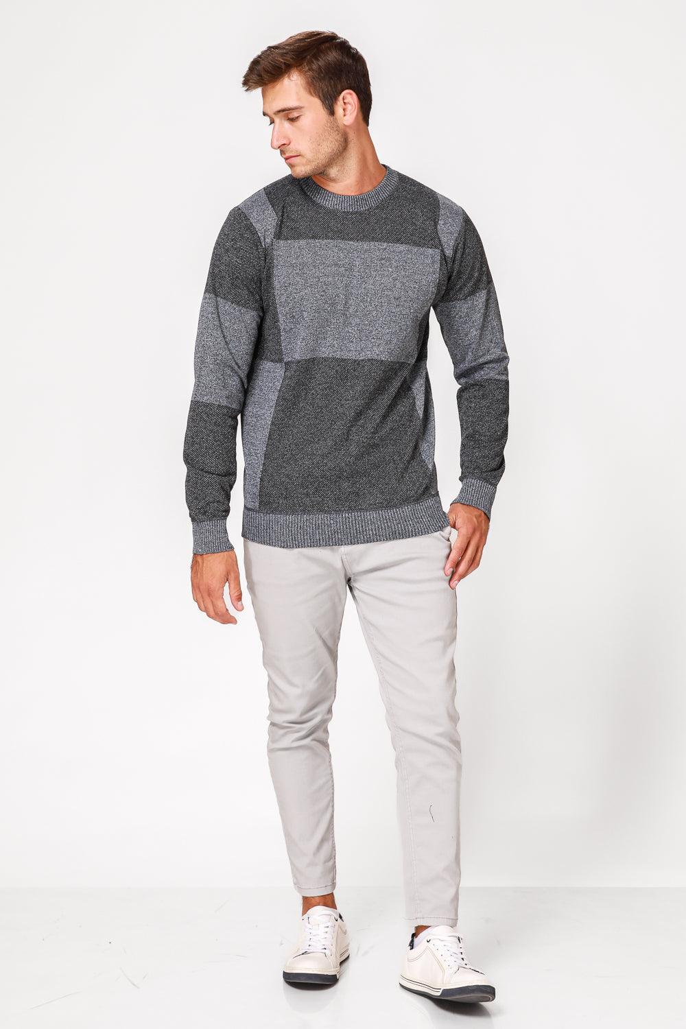 SCORCHER - סריג משבצות בצבע אפור - MASHBIR//365