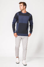 SCORCHER - סריג משבצות בצבע כחול - MASHBIR//365