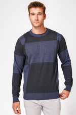 SCORCHER - סריג משבצות בצבע כחול - MASHBIR//365