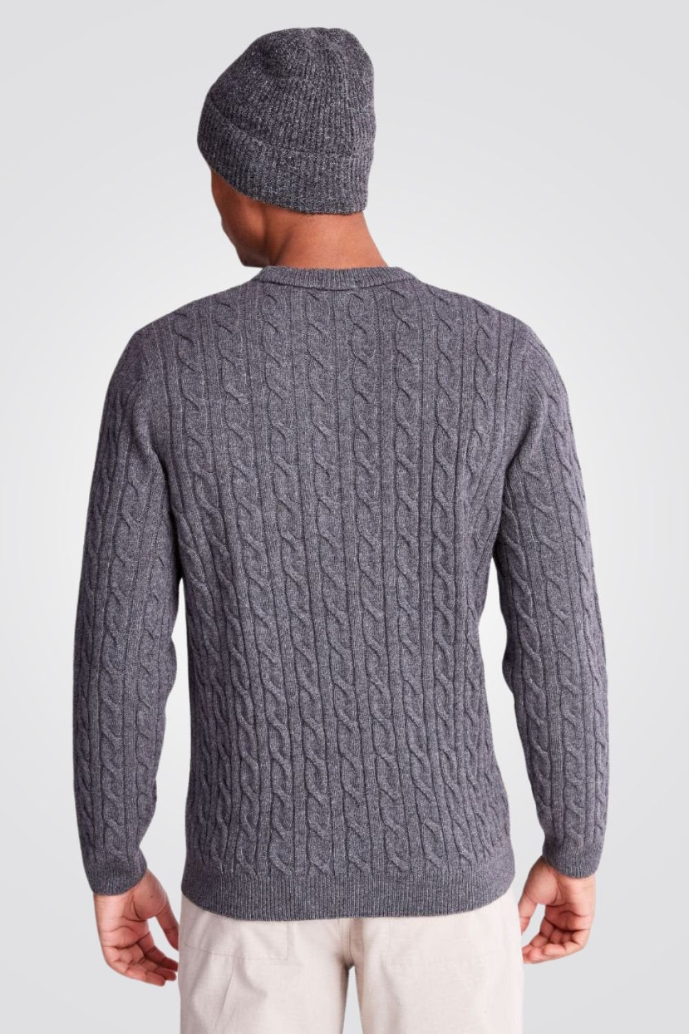 TIMBERLAND - סריג צמות עם רקמת לוגו המותג בצד - MASHBIR//365