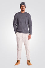 TIMBERLAND - סריג צמות עם רקמת לוגו המותג בצד - MASHBIR//365