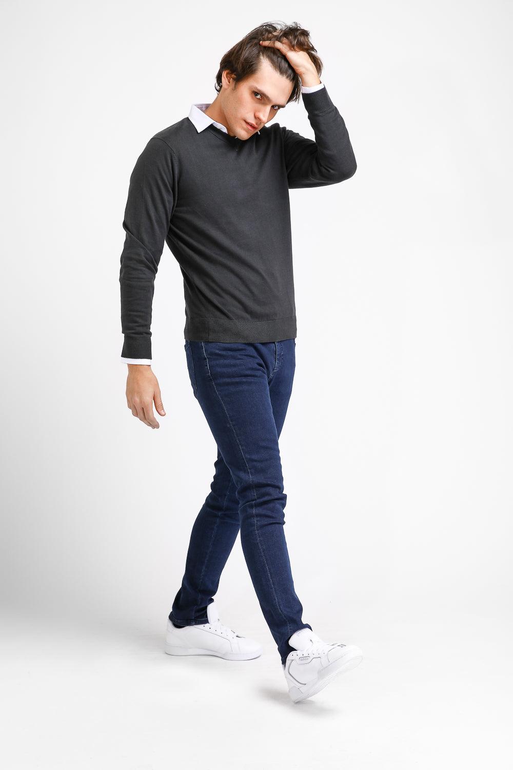 KENNETH COLE - סריג PROMO V אפור פחם - MASHBIR//365