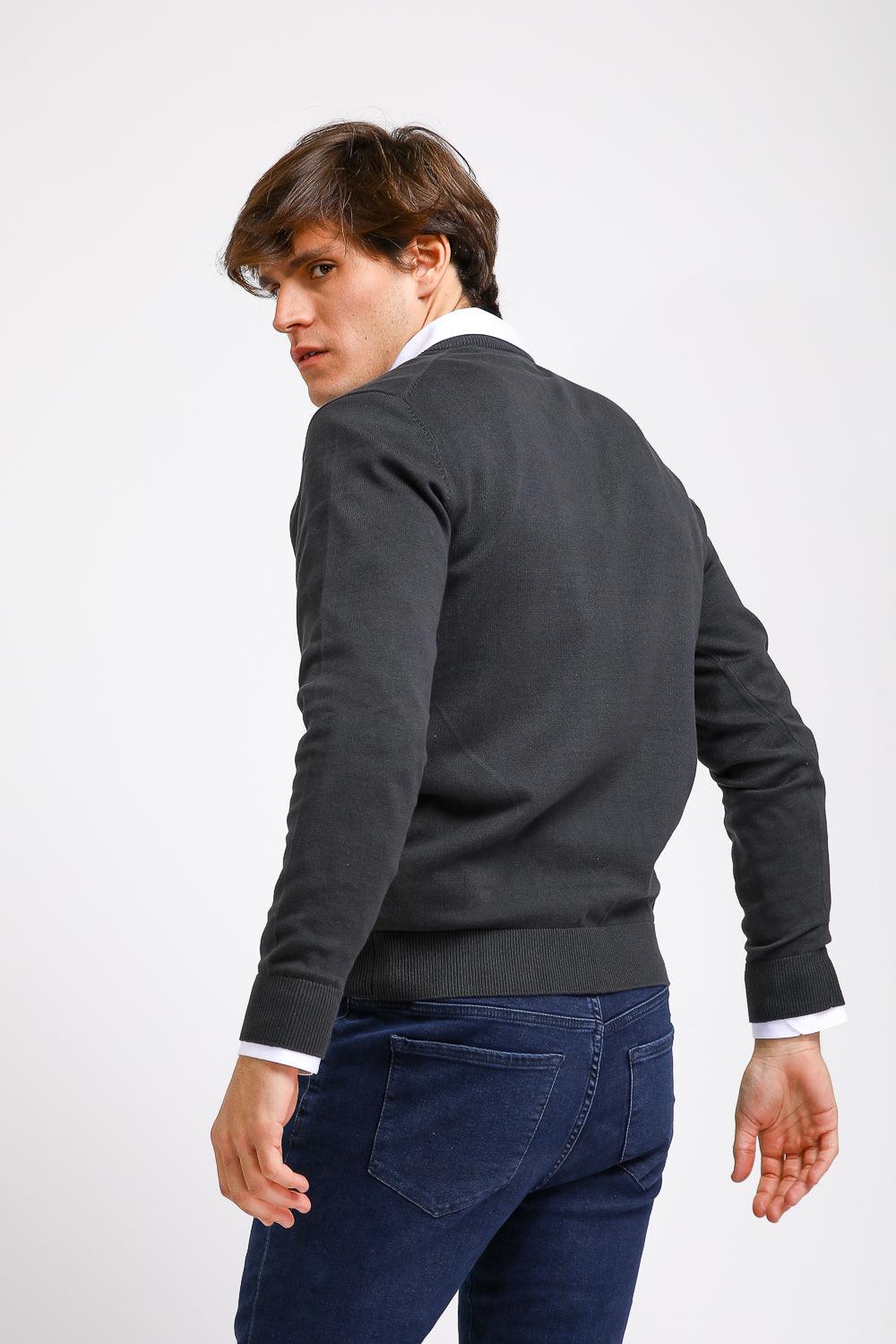 KENNETH COLE - סריג PROMO V אפור פחם - MASHBIR//365