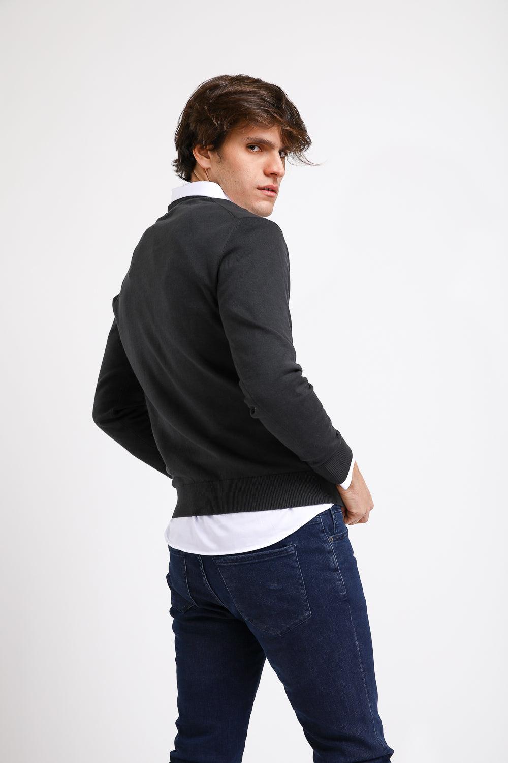 KENNETH COLE - סריג PROMO V אפור פחם - MASHBIR//365